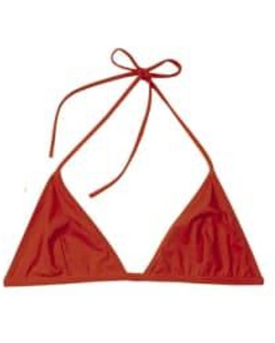 Lido Trentotto Terracota Bikini Top - Rosso