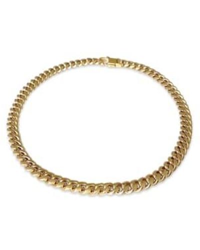 Anisa Sojka Mini Chain Link Necklace - Metallizzato
