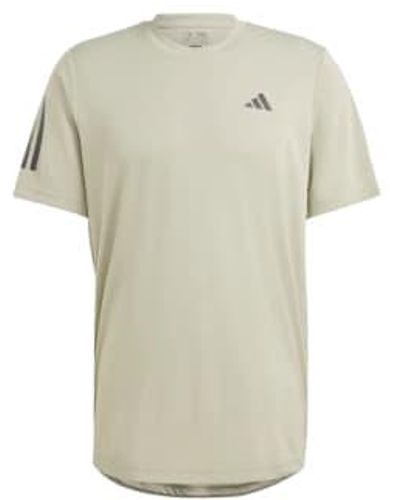 adidas T-shirt Club 3 Stripes Uomo Dove Xl - Multicolour