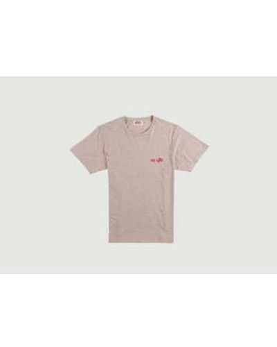 Cuisse De Grenouille T-shirt en coton pako - Rose