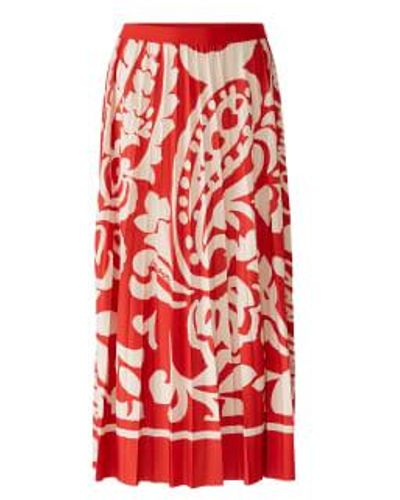 Ouí Midi Silky Touch Skirt - Rosso