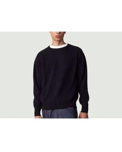 Tricot Cashmere Round Neck Sweater 6 - Blu