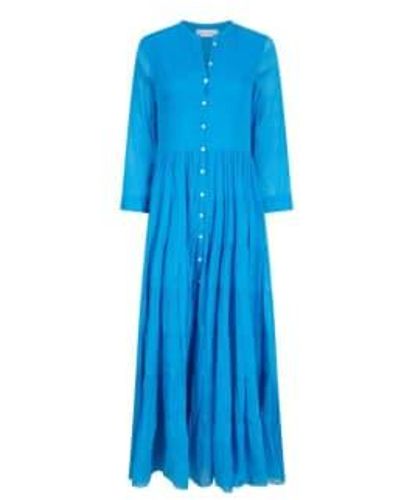 Pranella Victoria Maxi Dress Greek Size Small - Blue