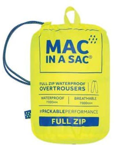 Mac In A Sac Waterproof Overtrousers Pants - Yellow