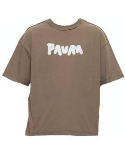 Paura T-shirt T-shirt Bold Costa Oversized - Brown