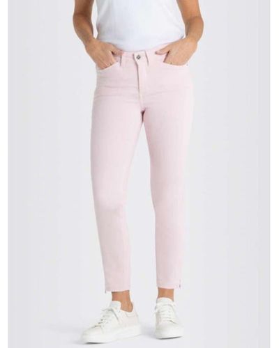 Mac Jeans Cradle Pink Dream Chic Cropped Jeans