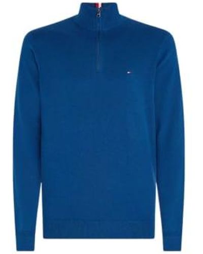 Tommy Hilfiger Pima Organic Cotton Cashmere Sweater Xl - Blue