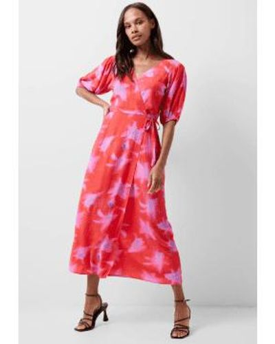 French Connection Christy Eco Delphine Maxi Dress 10 - Red