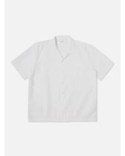 Universal Works 30650 chemise route en blanc los blanc