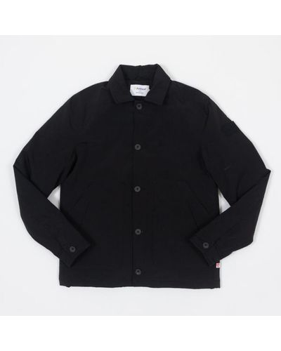 Farah Telex Overshirt Coat - Black