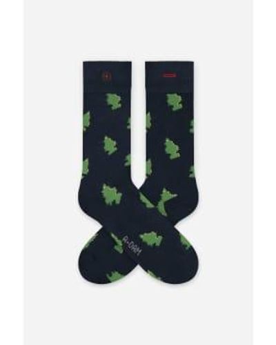 Adam Lippes Socks Happy Trees Sustainable - Blu