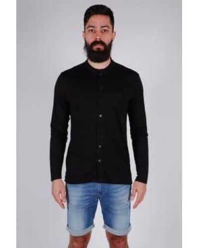 Daniele Fiesoli Button Closure Long Sleeve Shirt Double Extra Large - Black