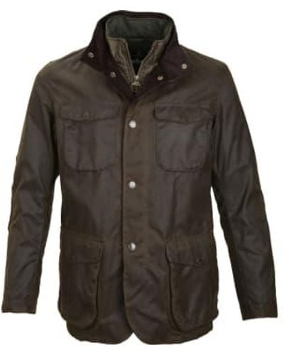 Barbour Ogston Waxed Cotton Jacket Xl - Green