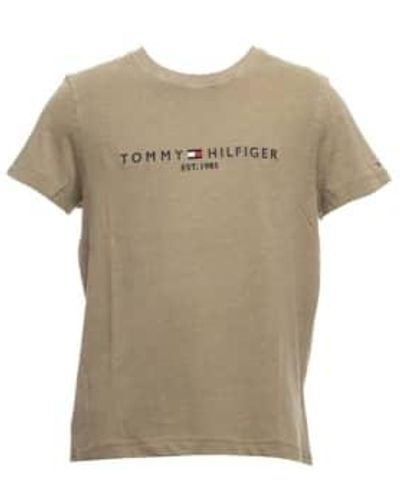 Tommy Hilfiger T-shirt mann mw0mw35186l9f - Natur