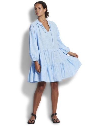 Seafolly Bluebelle Boheme Spot Tiered Dress