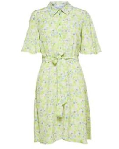 SELECTED Floral Shirt Dress - Verde
