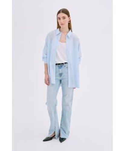 My Essential Wardrobe Come To A Blouse 40 / - Blue