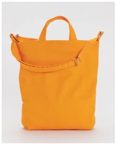 BAGGU Duck Bag Zip Tangerine Cotton - Orange
