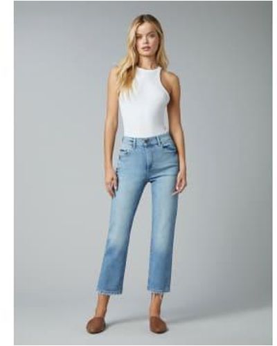DL1961 Riff Vintage Patti Straight Jeans - Blau