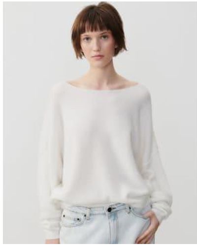 American Vintage Damsville Sweater Xs/s - White