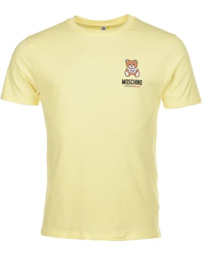 Moschino Camiseta oso ropa interior amarilla - Amarillo