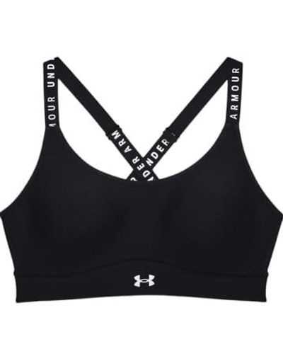 Under Armour Top infinity mid cubrió donna /white - Negro