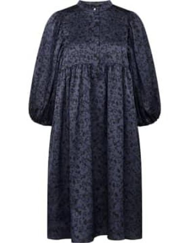 Bruuns Bazaar Acacia Sarina Dress In Indigo - Blu