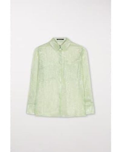 Luisa Cerano Pastel Sequin Long Sleeve Shirt Col: 12 - Green