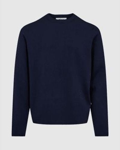 Minimum Jacer 3448 Sweater Navy Blazer S - Blue