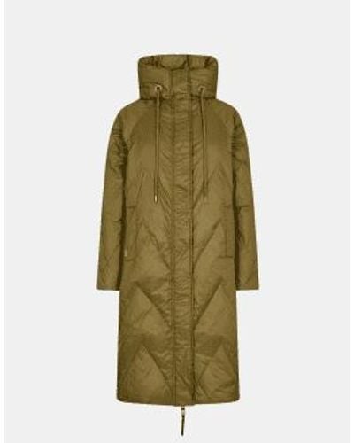 Mos Mosh Zola Longline Puffa Coat Size: M, Col: - Green