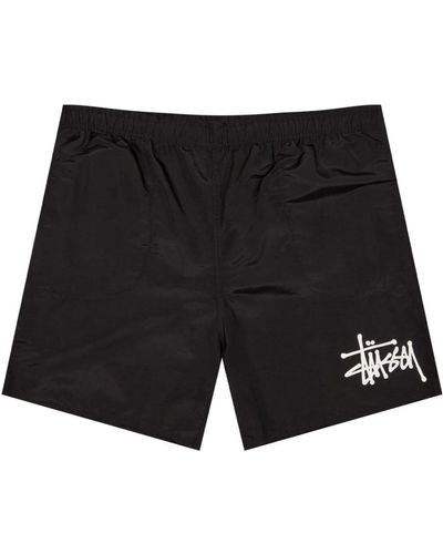 Stussy Pantalón corto agua básico negro