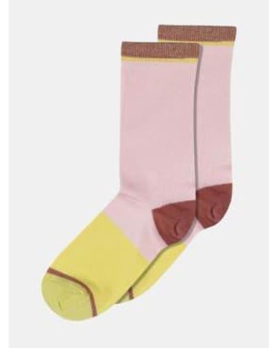 mpDenmark Juno Ankle Socks Canyon 37-39 - Pink