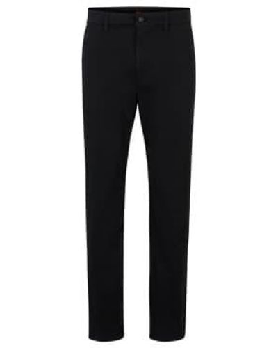 BOSS Chino_tapered pantalones tamaño: 36/32, col: 001 negro