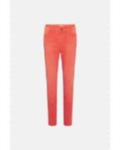 FABIENNE CHAPOT Eva Slim Trousers Hot Coral 25 - Red
