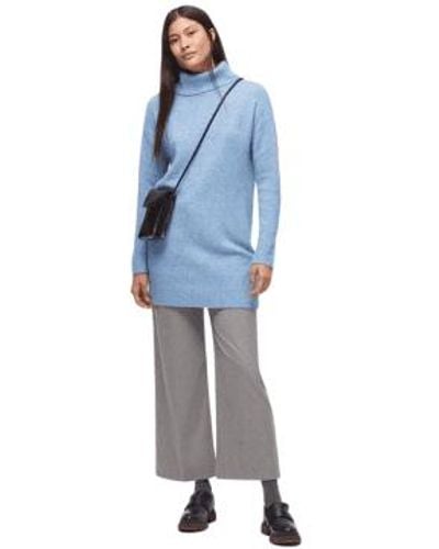 Nice Things Turtle Neck Long Sweater 132 From L - Blue