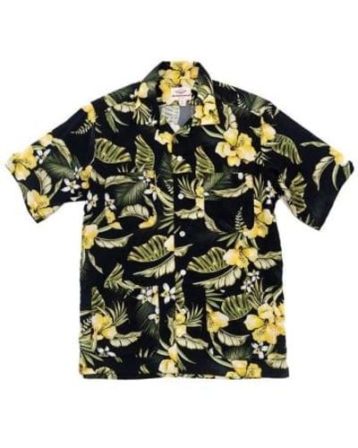 Battenwear Chemise île à cinq poches à imprimé fleurs - Vert