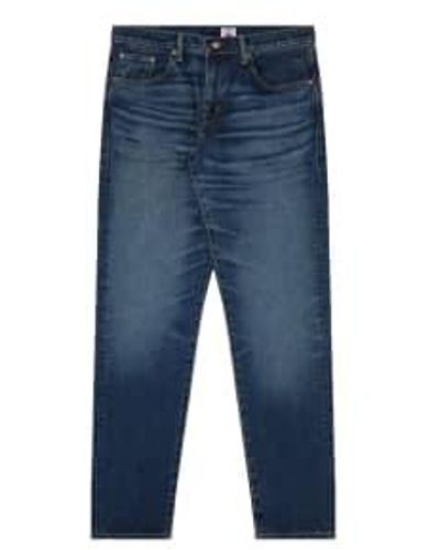 Edwin Regular Tapered Jeans Dark Used L32 - Blu