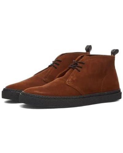 Fred Perry Hawley Suede Boot Ginger 40 - Brown