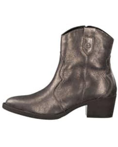 Tamaris Metallic Cowboy Boots - Brown