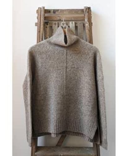 Vanessa Bruno Balade Fallow Alpaca Yak Sweater S - Gray