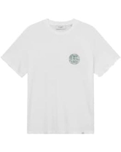 Les Deux Camiseta ver blanca/oscura ivy green - Blanco