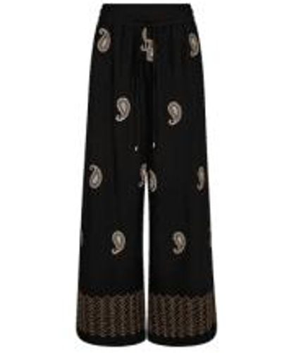 Mos Mosh Lari Embroidered Trousers--163890 34(uk6-8) - Black