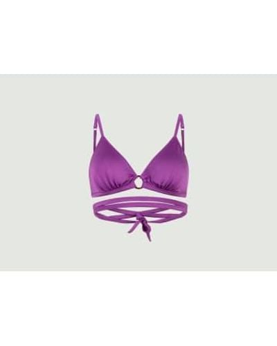 Love Stories Top bikini acolchado color púrpura carly - Morado
