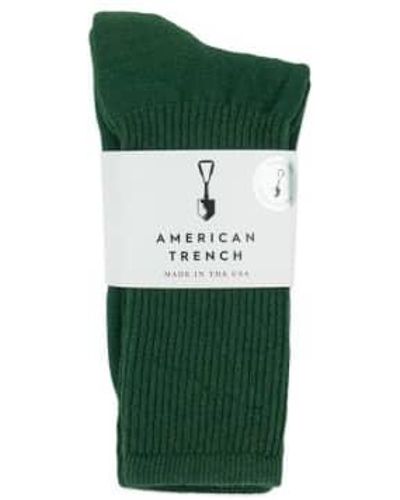 American Trench Mil Spec 1013 Socks One Size - Green