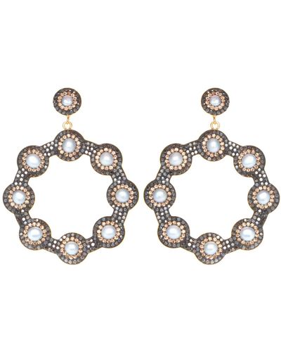 SORU Baroque Pearl Hoop Earrings 1 - Metallizzato