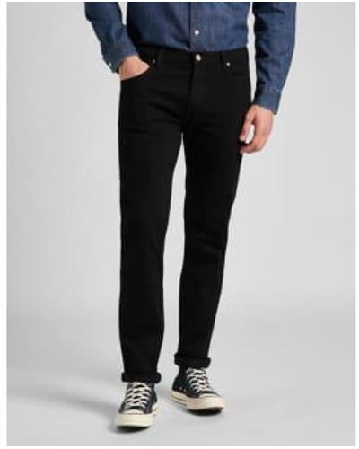 Lee Jeans Daren en forma recta en negro limpio