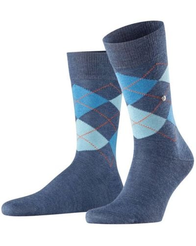 Burlington Dark Blue Edinburgh S Socks
