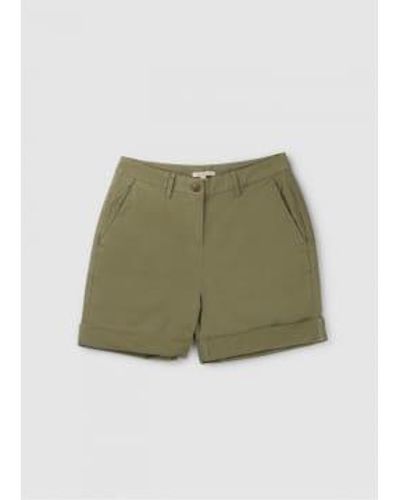 Barbour Womens Classsic Chino Shorts In - Verde