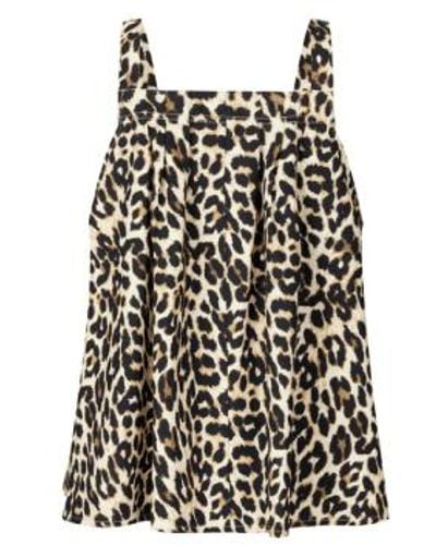 Lolly's Laundry Lungi Leopard Strappy Top S - Black