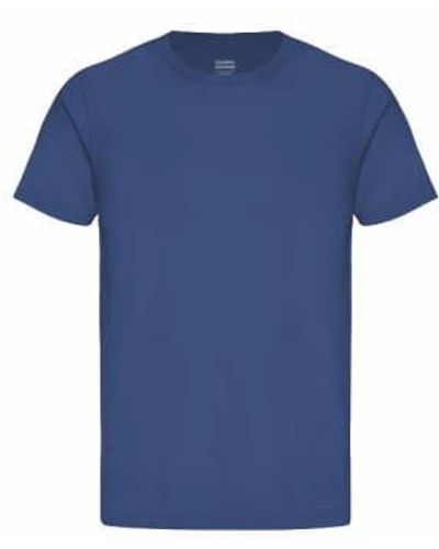 COLORFUL STANDARD T-shirt organique classique bleu marin